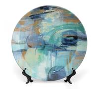 Fgjkt Decorative Wall Hanging Plates, A Coastal Sandpiper Plate Wall Hanging Decoration,Including Bracket And Special Spring Hook, Home Decor for Furniture,6inch