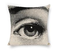 Fgjkt Lina Cavalieri Artificial Linen Throw Pillow Case, Decorative Cushion Cover Square Art Personalized Eye,Only Includes Pillowcase,18"x18"(45X45cm)