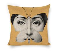 Fgjkt Lina Cavalieri Artificial Linen Throw Pillow Case, Decorative Cushion Cover Square Art Personalized Eye,Only Includes Pillowcase,18"x18"(45X45cm)