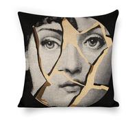 Fgjkt Lina Cavalieri Artificial Linen Throw Pillow Case, Decorative Cushion Cover Square Art Personalized Eye,Only Includes Pillowcase,18"x18"(45X45cm)