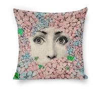 Fgjkt Lina Cavalieri Artificial Linen Throw Pillow Case, Decorative Cushion Cover Square Art Personalized Eye,Only Includes Pillowcase,18"x18"(45X45cm)