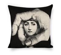 Fgjkt Lina Cavalieri Artificial Linen Throw Pillow Case Decorative Personalized Cushion Cover Art Face, 18 X 18 Inches(45x45cm)