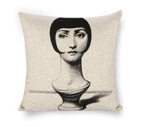 Fgjkt Lina Cavalieri Artificial Linen Throw Pillow Case Decorative Personalized Cushion Cover Art Face, 18 X 18 Inches(45x45cm)
