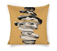 Fgjkt Lina Cavalieri Artificial Linen Throw Pillow Case Decorative Personalized Cushion Cover Art Face, 18 X 18 Inches(45x45cm)