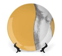 Fgjkt Piatto Lina Cavalieri, Piatto Decorativo da Parete, Decorazione da Appendere alla Parete con Piastra Facciale Misteriosa, Staffa Inclusa E Gancio A Molla Speciale,9,8inch