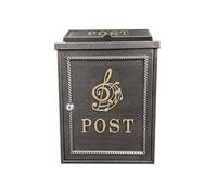 FGJsfhrDTU Cassetta Postale, Cassetta Postale Classica in Metallo, Lettere in Alluminio, montata a Parete, da Giardino(Verde Antico)(Bronze)
