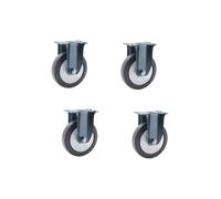 FGJsfhrDTU Doppio bloccaggio di Sicurezza, Assenza Rumore, processo antirivestimento Royal Blue, con Piastra Superiore e Cuscinetto Pesante D(Fixed,5in/125mm)