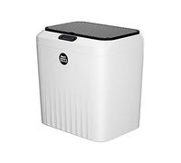 FGJUYLKvchgf Cestino del sensore intelligente, capacità domestiche di induzione automatica 13L con induzione di coperchio + calcio + bottone secco secco e separazione bagnato secchio sanitario(Black)