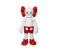 FGJUYLKvchgf Ornamento XX Eye Bear Brick Display Cabinet Ornament Home Desktop Sculpture(Red)