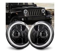 FGKDLDZCZM Copertura Vetro Faro Per Jeep Per Cherokee Per Hummer Per Land Per Rover Per XJ Per LJ Per TJ Per CJ Per JK 2 Pezzi 7 Accessori Abbaglianti E Anabbaglianti DRL Bianchi