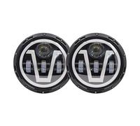 FGKDLDZCZM Copertura Vetro Faro Per Jeep Per Wrangler Per TJ Per LJ Per JK Per Suzuki Per Samurai Per SJ410 2 Pezzi Faro Anteriore Rotondo Da 7 Pollici Lampada Fendinebbia