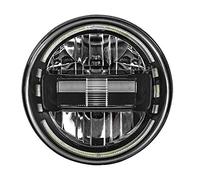 FGKDLDZCZM Copertura Vetro Faro Per Jeep Per Wrangler Per TJ Per LJ Per JK Per Suzuki Per Samurai SJ410 1 Faro Anteriore LED Rotondo Da 7 Pollici, Luce Fendinebbia