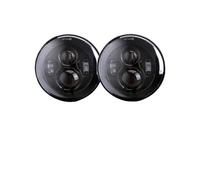 FGKDLDZCZM Copertura Vetro Faro Per Land Per Rover 90 110 Per Defender 90 Fari Anteriori 1 Paio Di Luci Di Marcia 75W Auto H4 7 Pollici Angel Eyes H4 Accessori Per Fari(C 2x 40b 1pair)