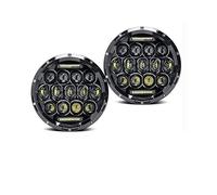 FGKDLDZCZM Copertura Vetro Faro Per Suzuki Per Samurai Per SJ410 Per Jeep Per Wrangler Per Lada Per Niva 4X4 Fari Anteriori Rotondi A LED Da 7 Pollici 2 Pezzi 75 W