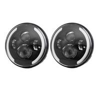 FGKDLDZCZM Copertura Vetro Faro Per Toyota Per FJ Per Cruiser Per Land Per Cruiser Per FJ40 Per FJ45 Per FJ60 Fari Anteriori Faro Anteriore Faro Anteriore 4X4 Da 7 Pollici(45W headlight Black)