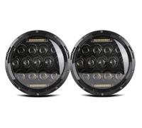 FGKDLDZCZM Copertura Vetro Faro Per Toyota Per FJ Per Cruiser Per Land Per Cruiser Per FJ40 Per FJ45 Per FJ60 Fari Anteriori Faro Anteriore Faro Anteriore 4X4 Da 7 Pollici(75W headlight balck)
