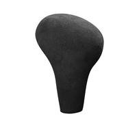 FGKDLDZCZM Pomello Cambio Copri pomello del cambio in pelle scamosciata Per A4 per A5 per Q5 per A6 per Q7, pomello del cambio automatico, decorazione per interni auto.(Black)