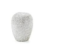 FGKDLDZCZM Pomello Cambio Pomello del cambio in alluminio con motivo a diamante per auto, leva del cambio AT MT, cambio manuale automatico(Silver2)