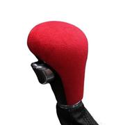 FGKDLDZCZM Pomello Cambio Rivestimento in pelle scamosciata per, per A4, per A6, per Q5, per Q7, 2005-2012, accessori per interni auto, rivestimento protettivo(Red)