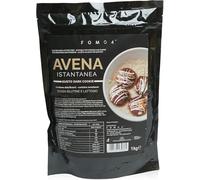 FGM04 Cosmetica Professionale - Avena istantanea in Polvere 1000 g - Ideale per Porridge, Pancake, Shake proteici - per Colazione Fitness e Snack - Confezione da 1 KG (Dark Cookie)