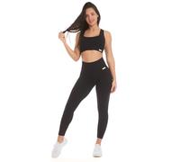 FGM04 Donna - Completo Onyx, Nero/Potato, 100% Made in Italy, Tessuto Super Morbido e Confortevole, Tessuto 4 Stagioni (Nero, M-L)