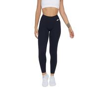 FGM04 Donna - Leggings Shape-Up 2.0 Pancia Piatta (IT, Testo, M, L, Regular, Regular, Standard, Blu Notte)