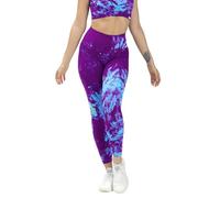 FGM04 Leggings Push Up Maltinto (M-L, Viola Caos)
