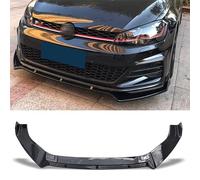 FGMSSOUG Auto Frontali Paraurti Spoiler per VW Golf 7 MK7 7.5 R GTI GTD 2014 2015 2016 2017 2018 2019, Lip Anteriore Splitter Lama Diffusore Protezione Aerodinamiche.,Black