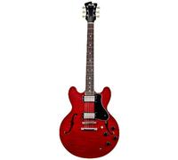 FGN Expert Masterfield - Body Hollowbody con custodia inclusa, colore: Rosso ciliegia