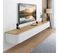 FGNIXLN Mobile TV Sospeso,120-240cm Tavolo per TV Moderno,Mobile Porta Televisore,Adatto per il Soggiorno e la Camera da Letto(220CM)