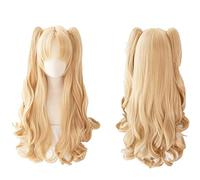 FGO Fate Grand Order Ereshkigal Cosplay Wig Servant Lancer Chip Ponytails Blond Synthetic Hair + Wig Cap