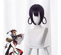 FGO Fate Grand Order Shuten-douji Zombie Parrucche Cheongsam Trecce Parrucca Cosplay Capelli sintetici viola per adulti Giochi di ruolo