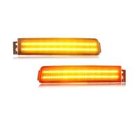 FGOFJG Luce Segnalazione 2 Pezzi Paraurti Anteriore Luce Parcheggio DRL Indicatore Direzione Con LED Dinamico Switchback Per Lexus LS400 1995 1996 1997(Amber)