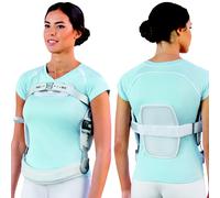 Fgp Busto ortopedico tutore Iperestensore 3 Punti f35-100tr con Banda Grigio