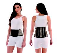 Fgp fascia lombare Corsetto tutore moda Glam Nero/skin H 25cm donna ecru