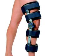 Fgp tutore ginocchio ginocchiera post operatoria ROM telescopica FLEX-PRO Nero