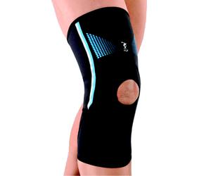 Fgp tutore ginocchio Ginocchiera tubolare Semplice Fullfit Nero