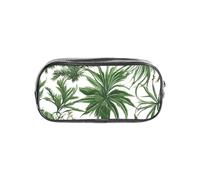 FGPkjh Astuccio trasparente per matite con stampa di erbe e piante erbacee fiorite, organizer per cancelleria, penne, matite