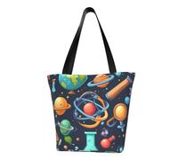 FGPkjh Borsa a tracolla leggera con stampa a tema scienza dei cartoni animati, per gite estive, viaggi, escursionismo, lavoro, uso casual