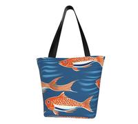 FGPkjh Borsa a tracolla leggera con stampa di pesci subacquei oceanici, per gite estive, viaggi, escursionismo, lavoro, uso casual