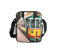 FGPkjh Borsa per il pranzo con stampa di tram di Lisbona, per uso quotidiano, ufficio, viaggi, lavoro, spiaggia, picnic, contenitore trasparente per alimenti