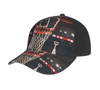 FGPkjh Cappello da baseball con funzione di stampa da basket, protezione solare, traspirante, per attività all'aperto, alla moda, nero