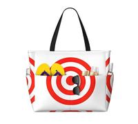 FGPkjh Design target Stampa Impermeabile Spiaggia Borsa da Viaggio Leggero Pieghevole Borse di Tela Palestra Picnic Vacanze