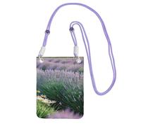 FGPkjh Lavanda e margherita Stampa Telefono Crossbody Bag Impermeabile Donne Uomini Viaggio In Esecuzione Accessorio Sling Portafoglio, Viola, Taglia unica