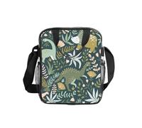 FGPkjh Simpatica borsa per il pranzo con stampa di dinosauri per tutti i giorni, ufficio, viaggi, lavoro, spiaggia, picnic, contenitore trasparente per alimenti