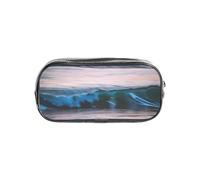 FGPkjh Sunset and Sunrise con stampa di onde oceaniche mare trasparente astuccio trasparente cancelleria organizzatore sacchetto penne matite Storage Bag