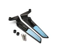 FGRggds Specchio per Manubrio Specchietti Retrovisori Moto in Alluminio CNC Specchio Antiriflesso Blu per Ducati Streetfighter V4 S V4S Streetfighter V2