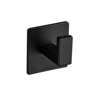 FGUJSUR 1/4pcs Nero Autoadesiva Ganci Da Parete for Appendere Le Chiavi Appendiabiti Porta Accappatoio Gancio Asciugamani Accessori for il Bagno(1PCS)