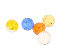 FGUJSUR 5 pezzi 1.6MM sfere di vetro luminose biglie colorate assortite che brillano al buio flipper