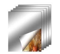 FGUJSUR 5 pezzi di piastrelle for specchio autoadesive, fogli in plastica flessibile, adesivi murali, spessore 2 mm, arredo bagno(20x30cm)